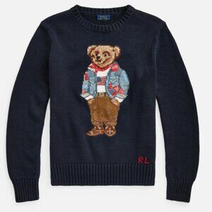 Polo Ralph Lauren Bear Men's Navy Sweater